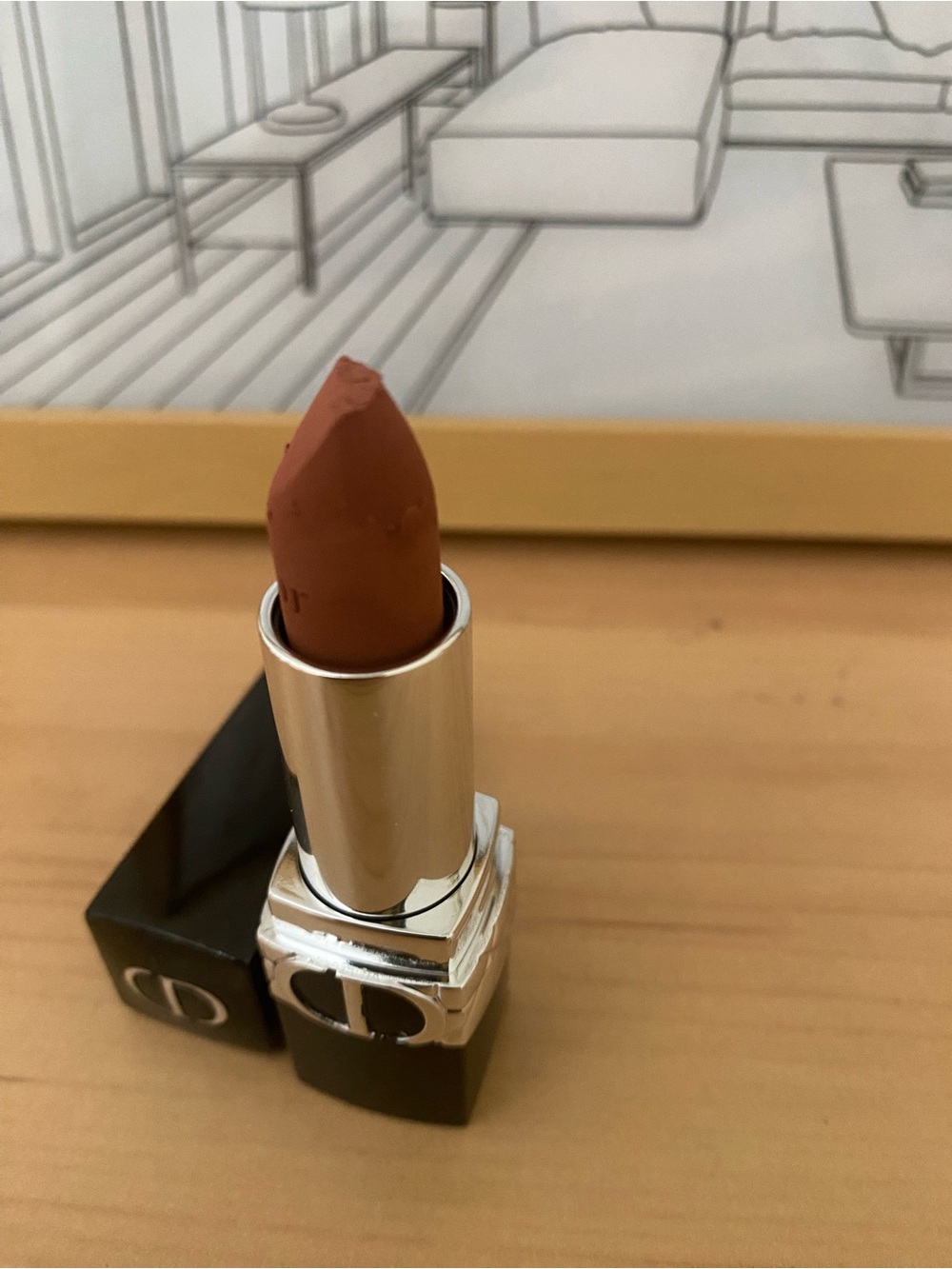 Dior Matte Nude Brown Lipstick ( Nude Touch Velvet)